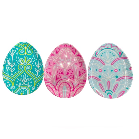 Cynthia Rowley Melamine Easter Plate Set of 3 - Picture 1 of 2